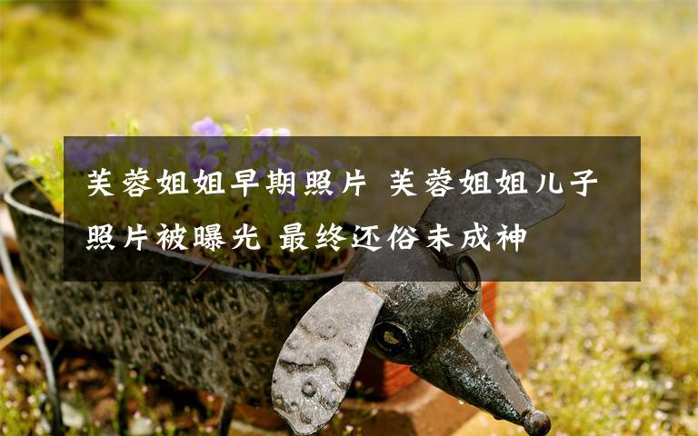 芙蓉姐姐早期照片 芙蓉姐姐儿子照片被曝光 最终还俗未成神