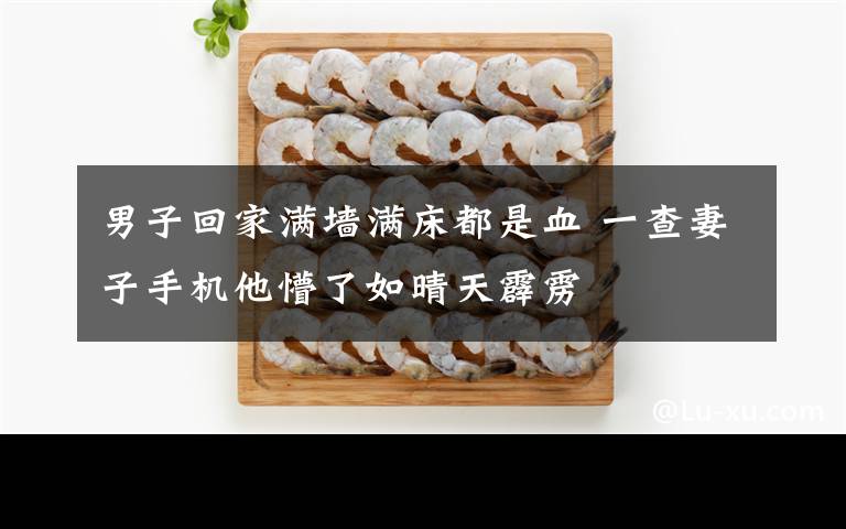 男子回家满墙满床都是血 一查妻子手机他懵了如晴天霹雳