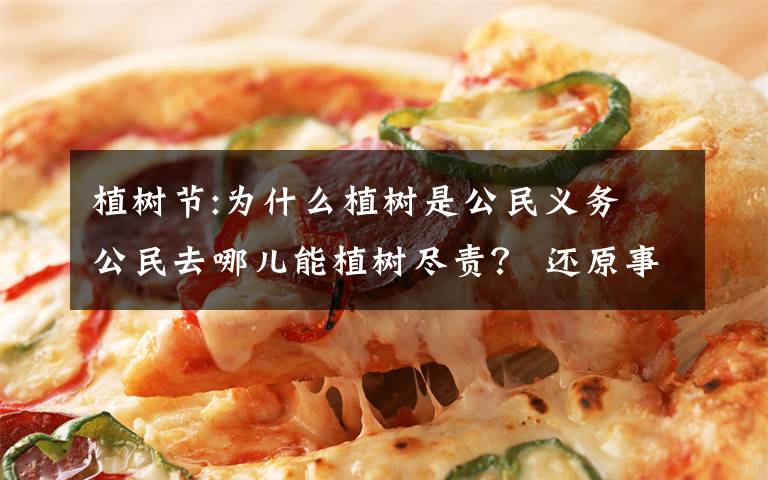 植树节:为什么植树是公民义务 公民去哪儿能植树尽责？ 还原事发经过及背后真相！
