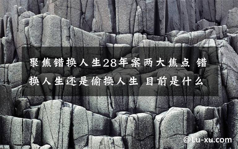 聚焦错换人生28年案两大焦点 错换人生还是偷换人生 目前是什么情况？