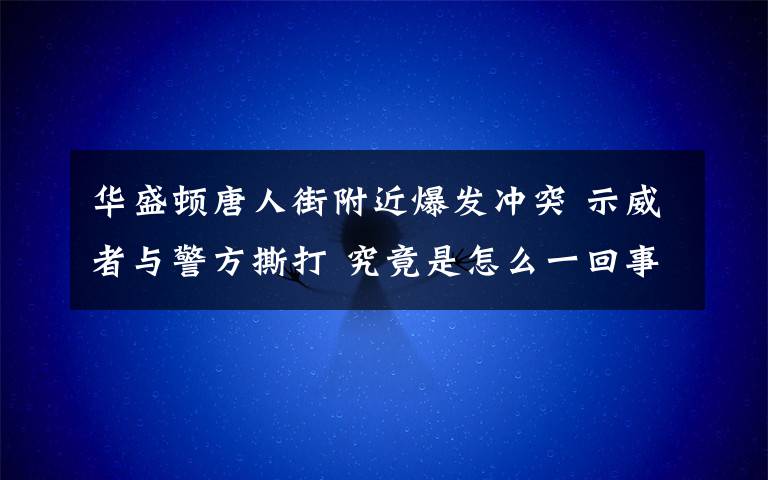 华盛顿唐人街附近爆发冲突 示威者与警方撕打 究竟是怎么一回事?