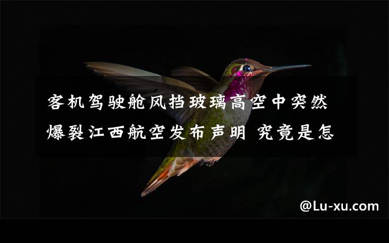 客机驾驶舱风挡玻璃高空中突然爆裂江西航空发布声明 究竟是怎么一回事?
