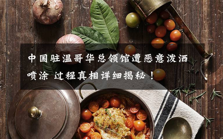 中国驻温哥华总领馆遭恶意泼洒喷涂 过程真相详细揭秘！