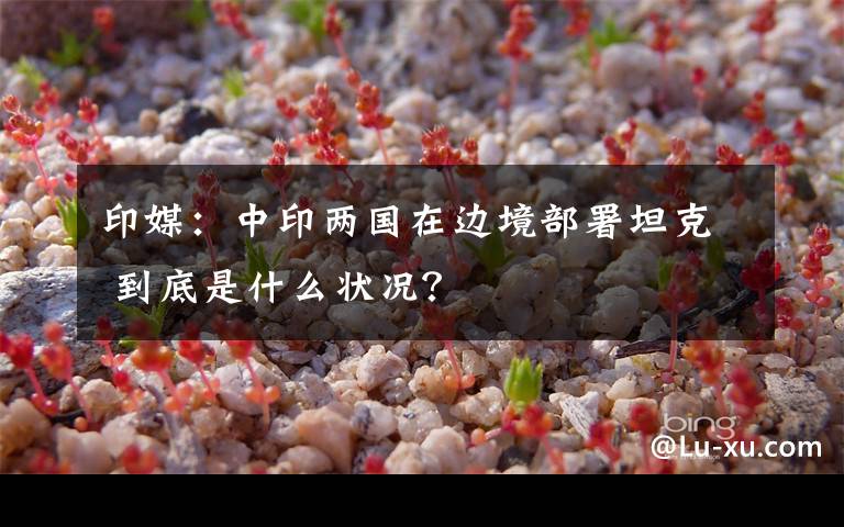 印媒：中印两国在边境部署坦克 到底是什么状况？