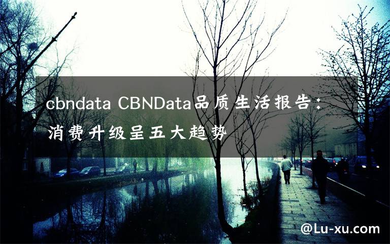 cbndata CBNData品质生活报告：消费升级呈五大趋势