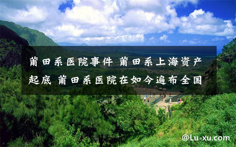 莆田系医院事件 莆田系上海资产起底 莆田系医院在如今遍布全国