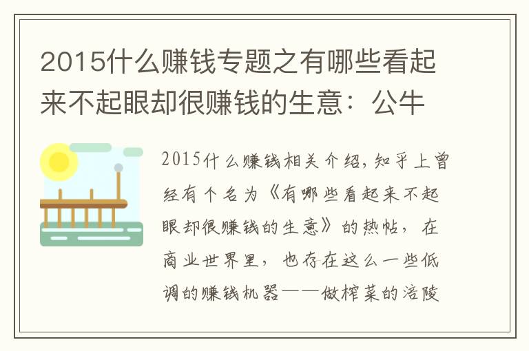 2015什么赚钱专题之有哪些看起来不起眼却很赚钱的生意：公牛集团的崛起之路