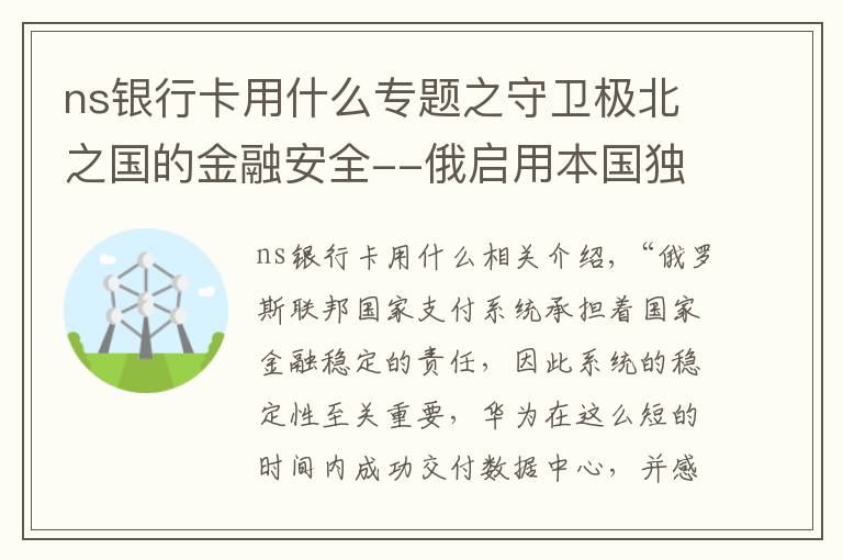 ns银行卡用什么专题之守卫极北之国的金融安全--俄启用本国独立支付系统，保障国家经济安全稳定