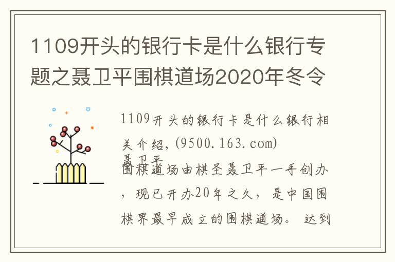 1109开头的银行卡是什么银行专题之聂卫平围棋道场2020年冬令营招生简章