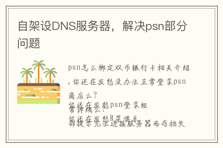 自架设DNS服务器，解决psn部分问题