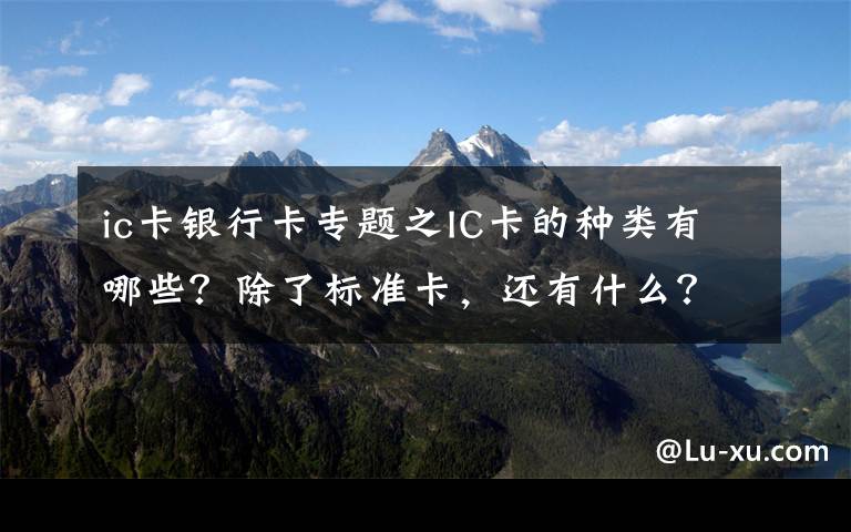 ic卡银行卡专题之IC卡的种类有哪些？除了标准卡，还有什么？