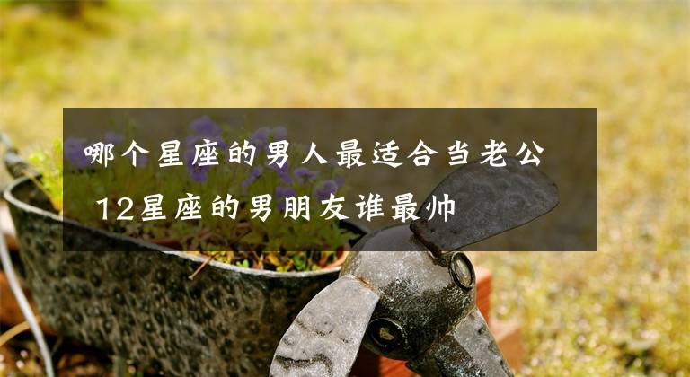 哪个星座的男人最适合当老公 12星座的男朋友谁最帅