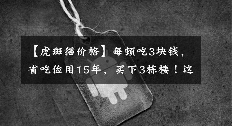 【虎斑猫价格】每顿吃3块钱，省吃俭用15年，买下3栋楼！这位小姐姐的心愿暖爆了