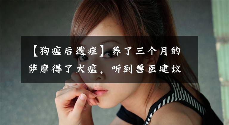 【狗瘟后遗症】养了三个月的萨摩得了犬瘟，听到兽医建议安乐，它的反应让人心塞