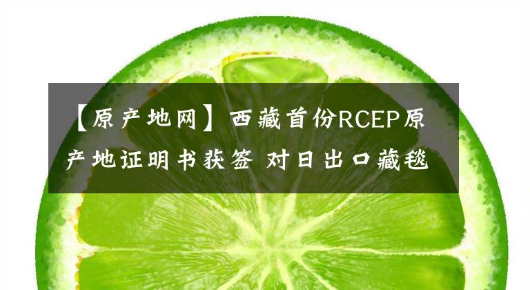 【原产地网】西藏首份RCEP原产地证明书获签 对日出口藏毯企业获益