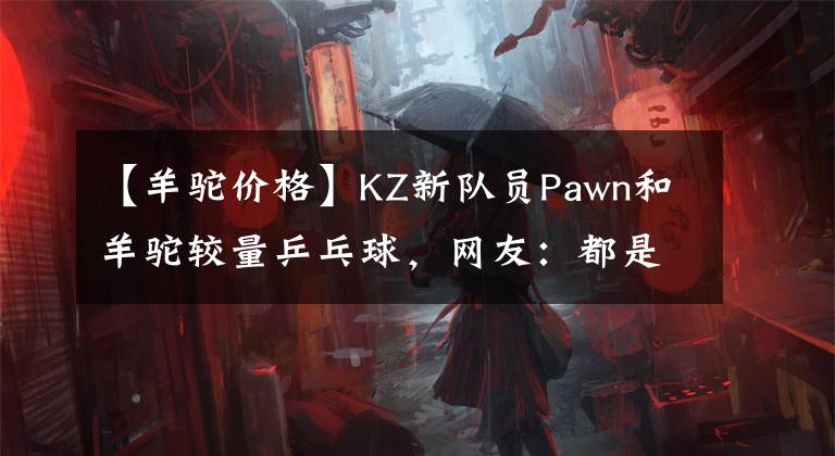 【羊驼价格】KZ新队员Pawn和羊驼较量乒乓球，网友：都是厂长训练的！