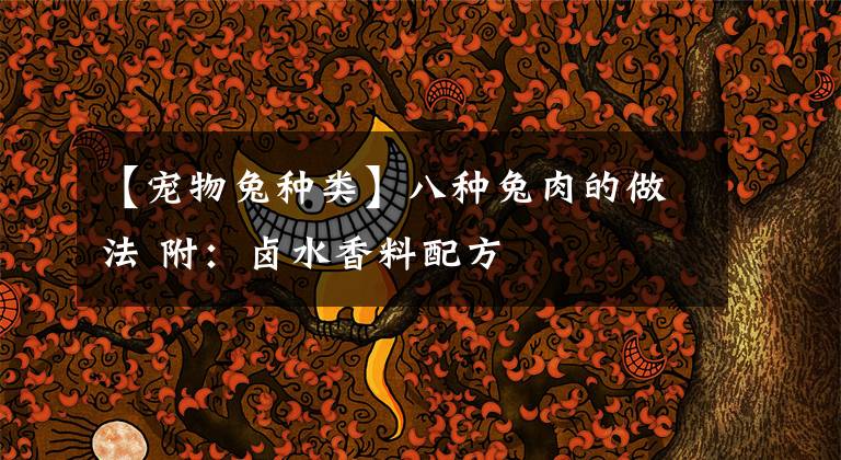 【宠物兔种类】八种兔肉的做法 附：卤水香料配方