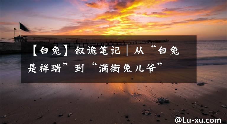 【白兔】叙诡笔记｜从“白兔是祥瑞”到“满街兔儿爷”