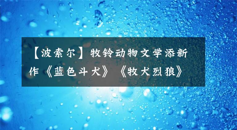 【波索尔】牧铃动物文学添新作《蓝色斗犬》《牧犬烈狼》