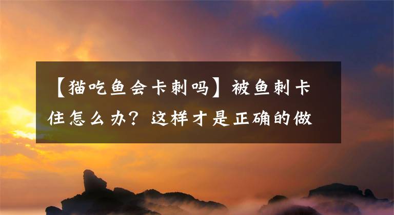 【猫吃鱼会卡刺吗】被鱼刺卡住怎么办？这样才是正确的做法