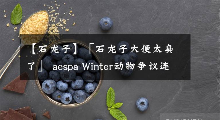【石龙子】「石龙子大便太臭了」 aespa Winter动物争议连环爆：差点弃养
