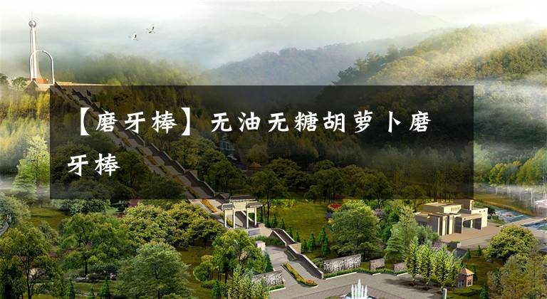 【磨牙棒】无油无糖胡萝卜磨牙棒
