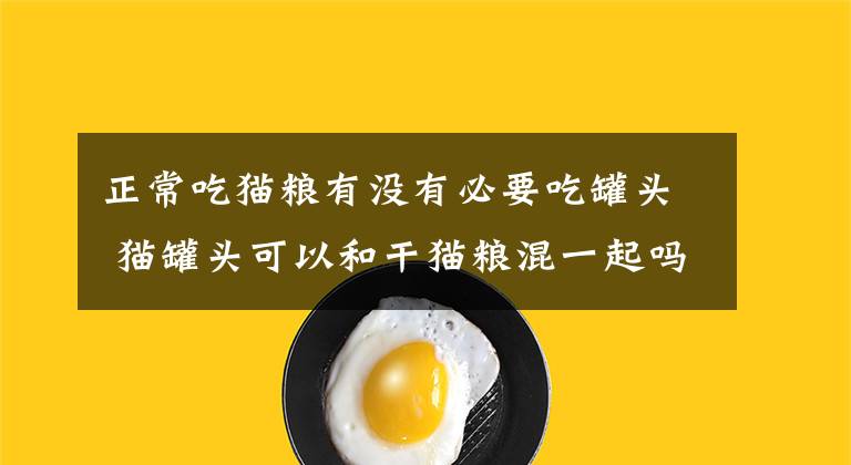 正常吃猫粮有没有必要吃罐头 猫罐头可以和干猫粮混一起吗