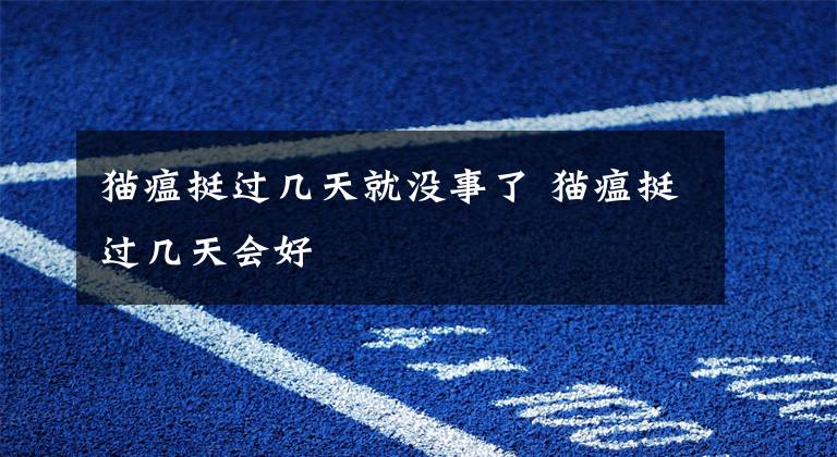猫瘟挺过几天就没事了 猫瘟挺过几天会好