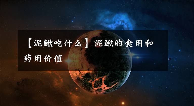 【泥鳅吃什么】泥鳅的食用和药用价值