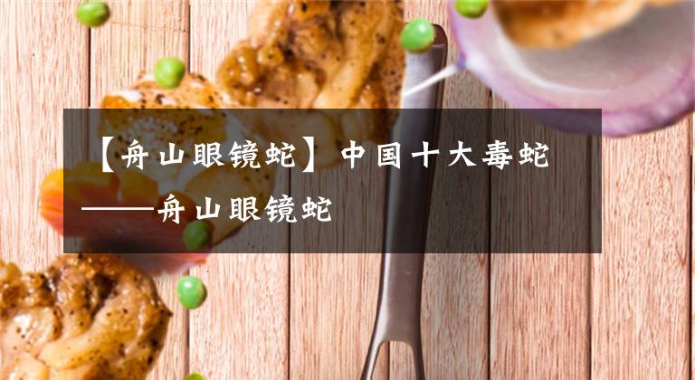【舟山眼镜蛇】中国十大毒蛇——舟山眼镜蛇
