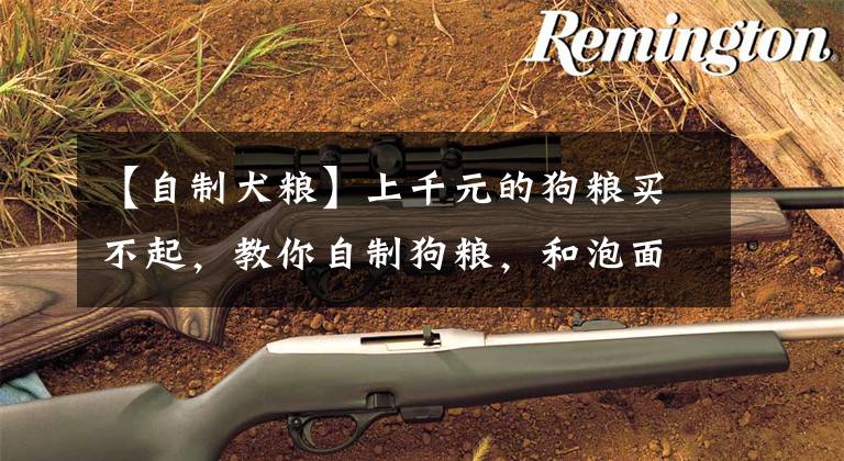 【自制犬粮】上千元的狗粮买不起，教你自制狗粮，和泡面一样简单便宜，却能让你家的二狗子过上富二代的生活