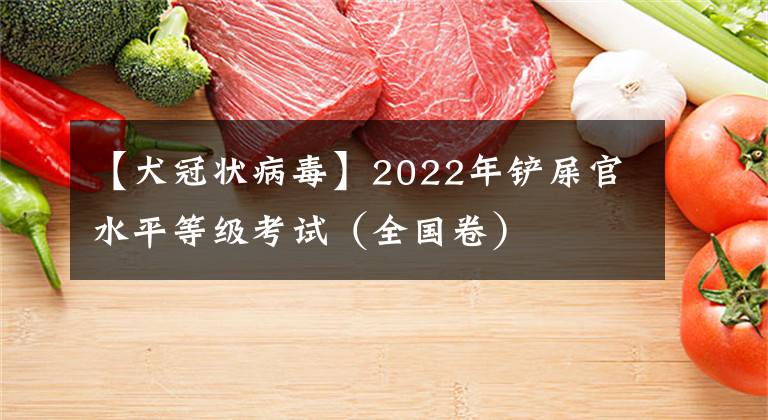 【犬冠状病毒】2022年铲屎官水平等级考试（全国卷）
