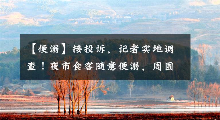 【便溺】接投诉，记者实地调查！夜市食客随意便溺，周围住户苦不堪言