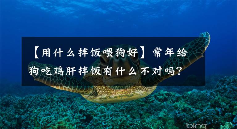 【用什么拌饭喂狗好】常年给狗吃鸡肝拌饭有什么不对吗？