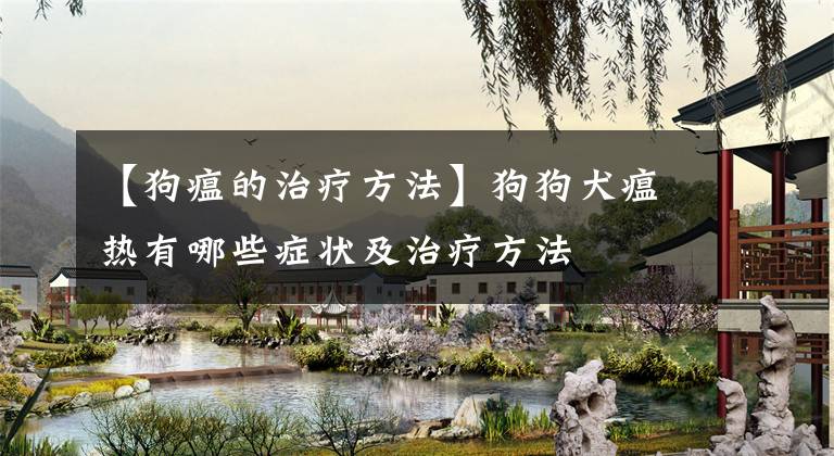 【狗瘟的治疗方法】狗狗犬瘟热有哪些症状及治疗方法