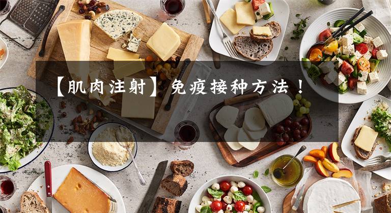 【肌肉注射】免疫接种方法！