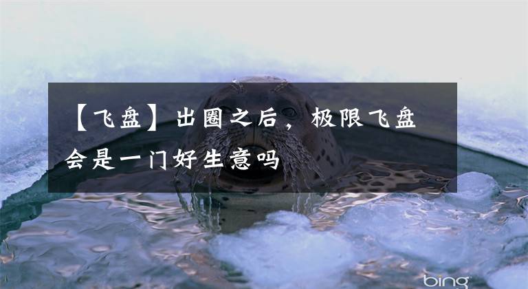 【飞盘】出圈之后，极限飞盘会是一门好生意吗