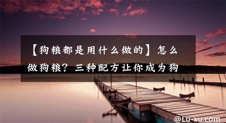 【狗粮都是用什么做的】怎么做狗粮？三种配方让你成为狗粮的达人！