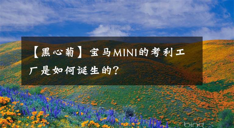 【黑心菊】宝马MINI的考利工厂是如何诞生的？