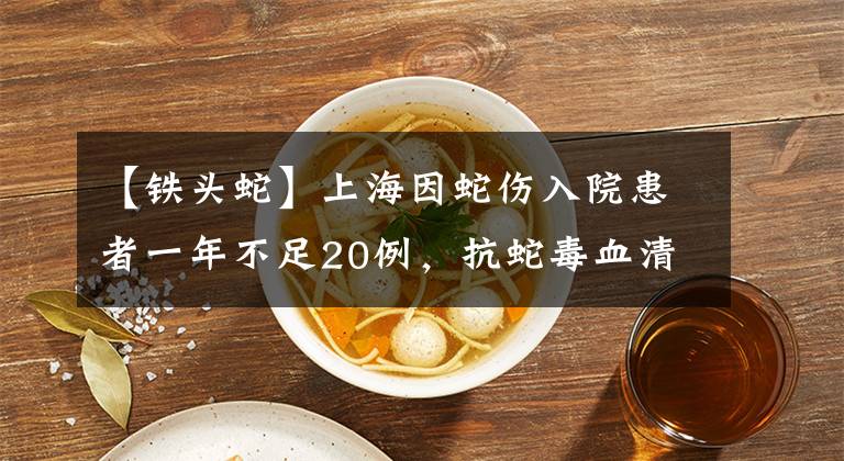 【铁头蛇】上海因蛇伤入院患者一年不足20例，抗蛇毒血清是救命关键