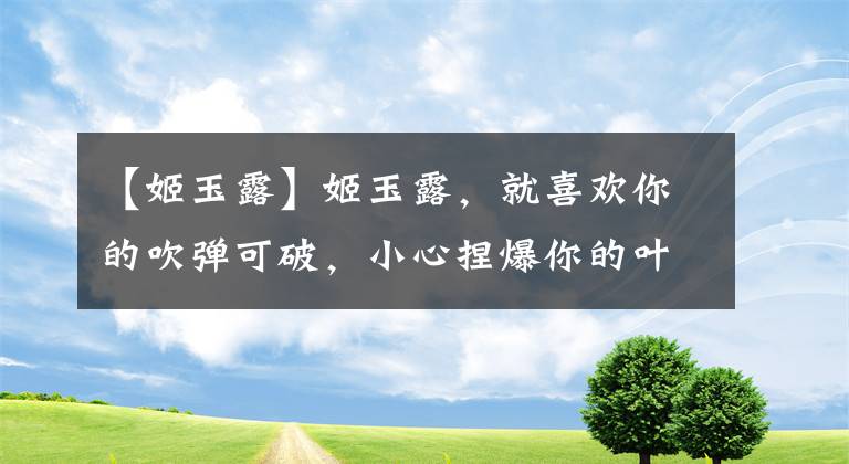 【姬玉露】姬玉露，就喜欢你的吹弹可破，小心捏爆你的叶子