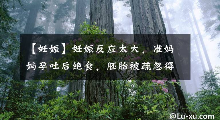 【妊娠】妊娠反应太大，准妈妈孕吐后绝食，胚胎被疏忽得很彻底