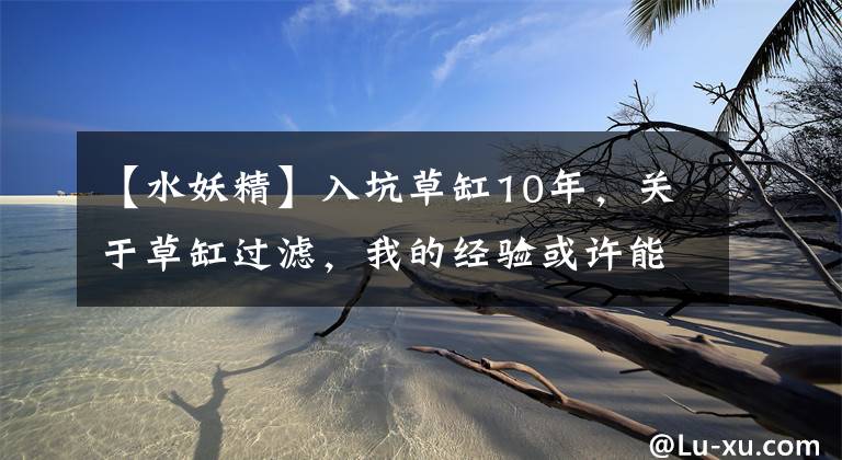 【水妖精】入坑草缸10年，关于草缸过滤，我的经验或许能帮你少走弯路