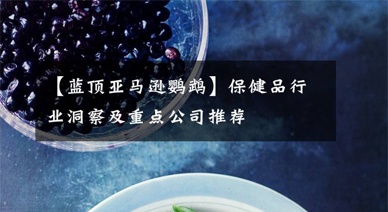 【蓝顶亚马逊鹦鹉】保健品行业洞察及重点公司推荐