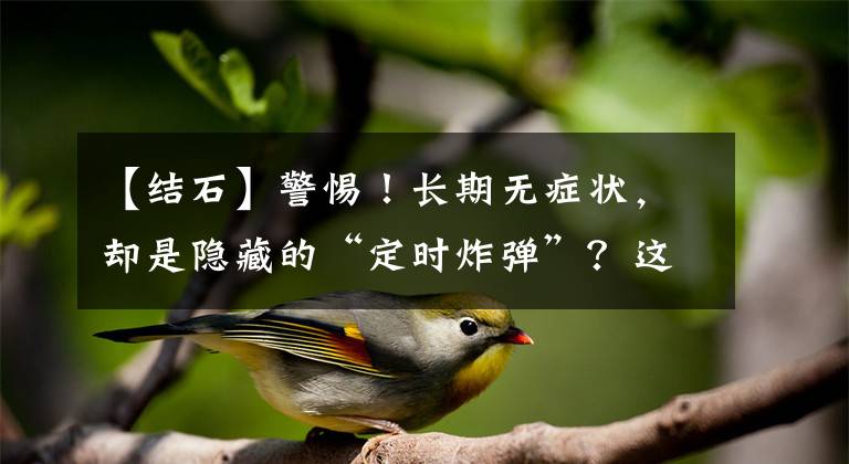 【结石】警惕！长期无症状，却是隐藏的“定时炸弹”？这种“不起眼”的结石，竟会致癌