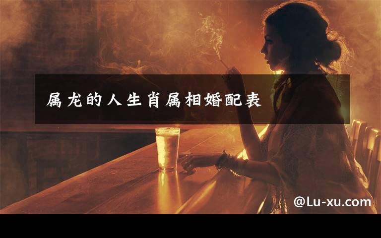 属龙的人生肖属相婚配表