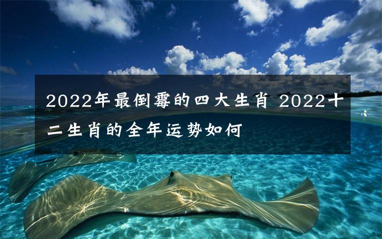 2022年最倒霉的四大生肖 2022十二生肖的全年运势如何
