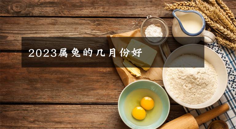 2023属兔的几月份好