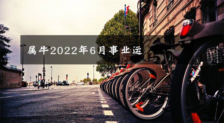 属牛2022年6月事业运