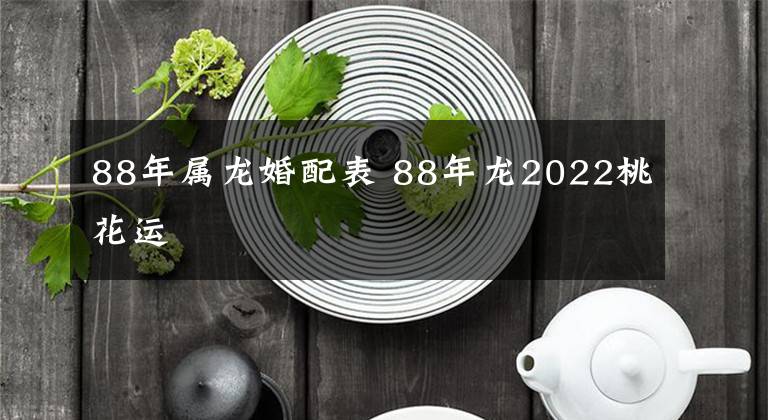 88年属龙婚配表 88年龙2022桃花运